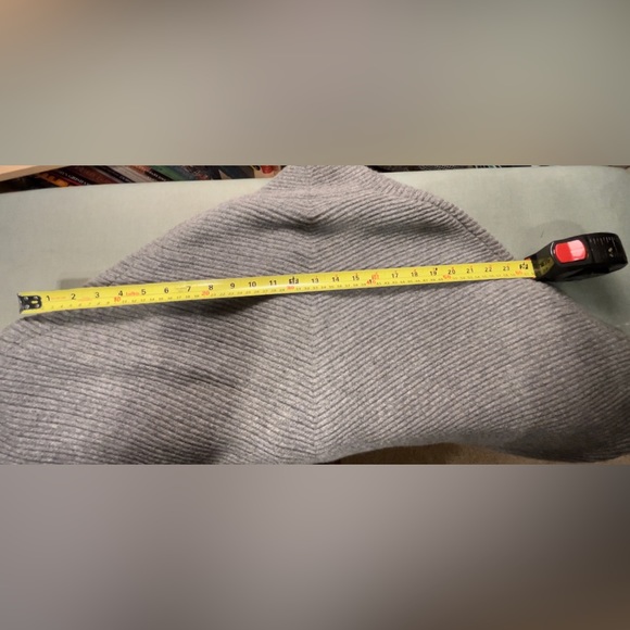 Madewell Gray Ribbed Draped Cardigan - Picture 6 of 6